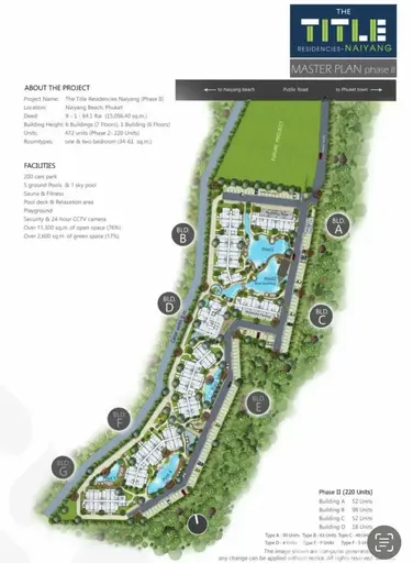Студия 36 кв.м. открытый зеленый вид 4-й этаж Leasehold - Фото 6